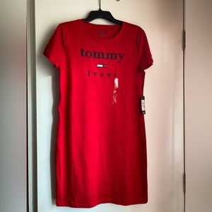 Tommy Hilfiger small red tshirt dress